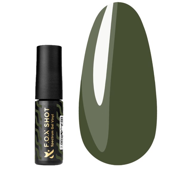 F.O.X SHOT Spectrum Gel Vinyl 107 гель-лак 5 мл темно-зеленый
