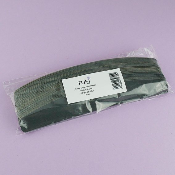 Сменные файлы для маникюра Standart TUFI profi 30/179 мм 240 грит 50 шт (0102401) - Фото №5