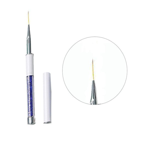 Brush for painting nails Kodi 2 size 00/4 (рile: nylon, handle made of metal, acrylic)