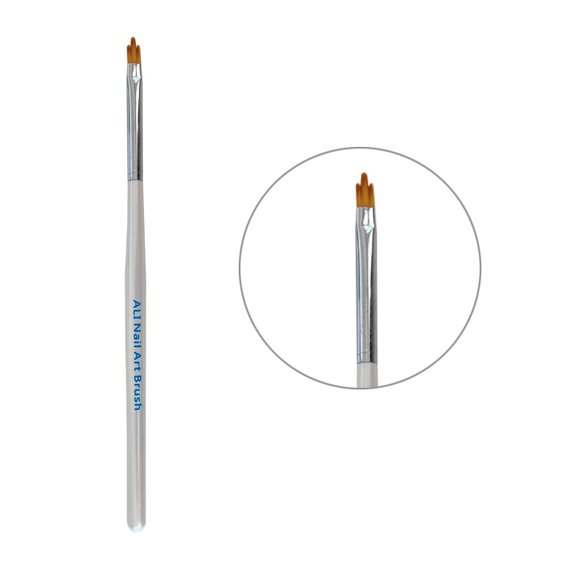 Brush HLD with white handle, shaped tip 2