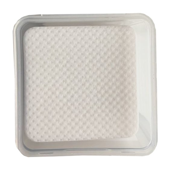 Безворсовые салфетки TUFI profi PREMIUM Lux Cotton Fibre белые перфорированные 5х5 см 200 шт (0096484) - Фото №2