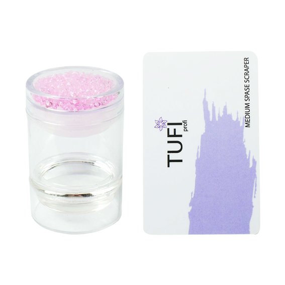 Набор TUFI profi PREMIUM для стемпинга Monet (розовый штамп+скрапер) (0102071) - Фото №1