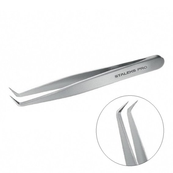 Eyebrow tweezers Staleks Pro EXPERT 10 TYPE 12 (curved)