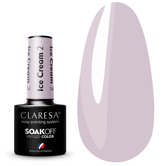 Claresa ICE CREAM 2 гибридный лаковый холодный кофе, 5г