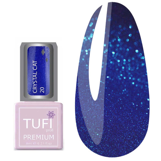 Гель-лак TUFI profi PREMIUM Crystal Cat 20 танзанит 8 мл (0173911) - Фото №1