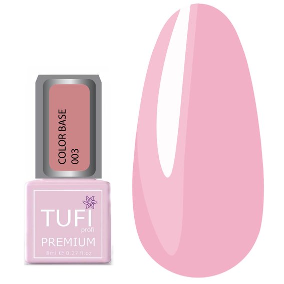 Цветная база TUFI profi PREMIUM Color Base 003 фламинго 8 мл (0103701) - Фото №1