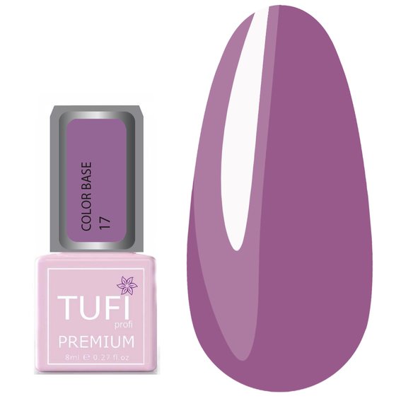 Цветная база TUFI profi PREMIUM Color Base 017 аметист 8 мл (0123356) - Фото №1