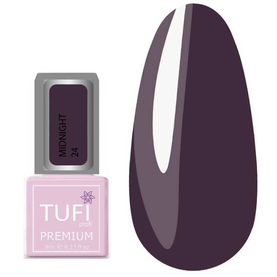 Гель-лак TUFI profi PREMIUM Midnight 24 холодный аметист 8мл (0121262) - Фото №1