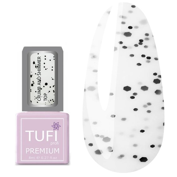 Топ TUFI profi PREMIUM Crumb and Shimmer Top с шиммером 8 мл (0125762) - Фото №1