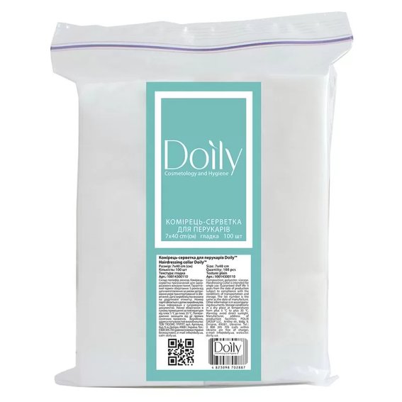 Воротнички Doily 7х40 см спанлейс 100 шт/пач