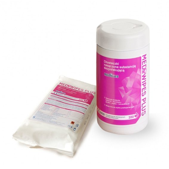 Салфетки спиртовые MEDIWIPES PLUS TUBE 100 шт