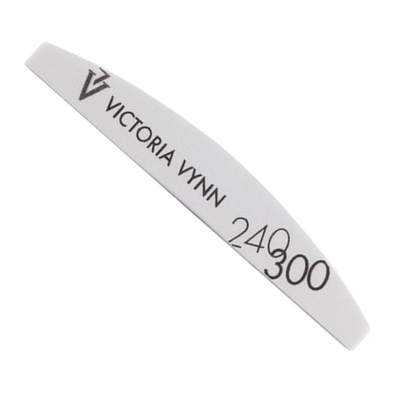 Пилочка для ногтей Victoria Vynn 240/300, полукруг белая