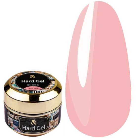 Гель для моделирования F.O.X Hard gel Cover Rose 15 мл - Фото №1