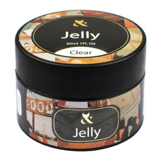 Гель для наращивания F.O.X Jelly Clear прозрачный 30 мл