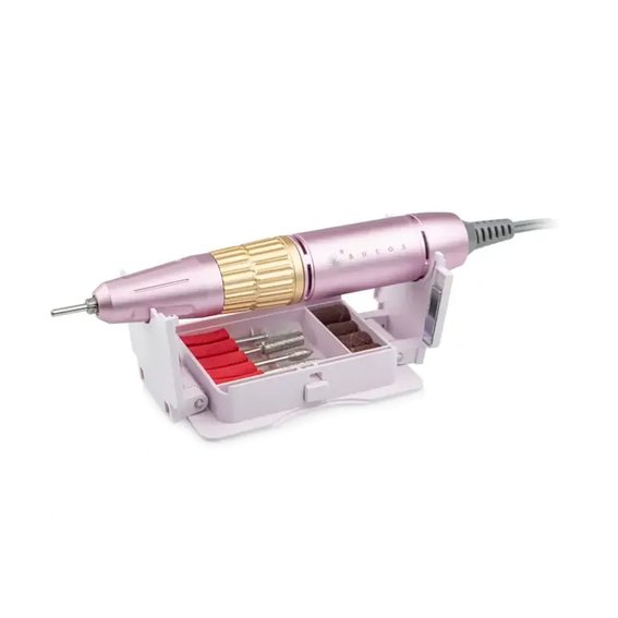 Фрезер для маникюра BUCOS Nail Drill X3 PRO LIGHT PINK 65W/35000 об - Фото №2