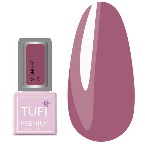 Гель-лак TUFI profi PREMIUM Midnight 21 нежная орхидея 8мл (0121252) - Фото №1