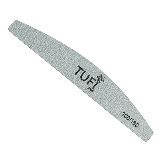 Пилочка TUFI profi PREMIUM серая 100/180 грит 17,8 см 1 шт (0102952) - Фото №2