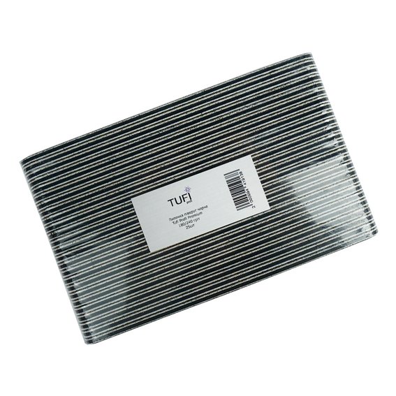 Пилочка TUFI profi PREMIUM черная 180/240 грит 17,8 см 25 шт (0122155) - Фото №2