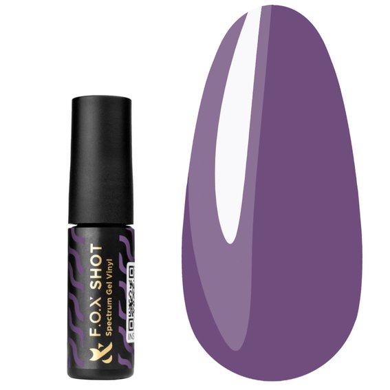 Гель-лак FOX SHOT Spectrum Gel Vinyl 126 светло-фиолетовый 5 г - Фото №1