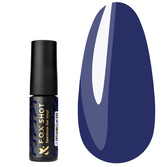 Гель-лак FOX SHOT Spectrum Gel Vinyl 129 синий 5 г - Фото №1