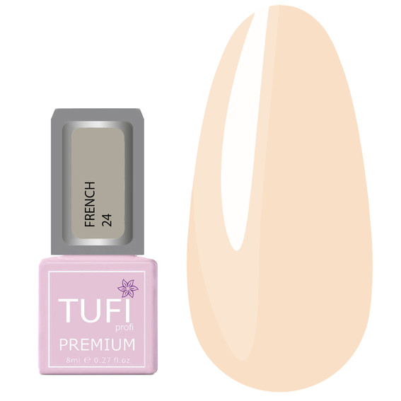 Гель-лак TUFI profi PREMIUM French 24 застывшая роза 8мл (0283796) - Фото №1
