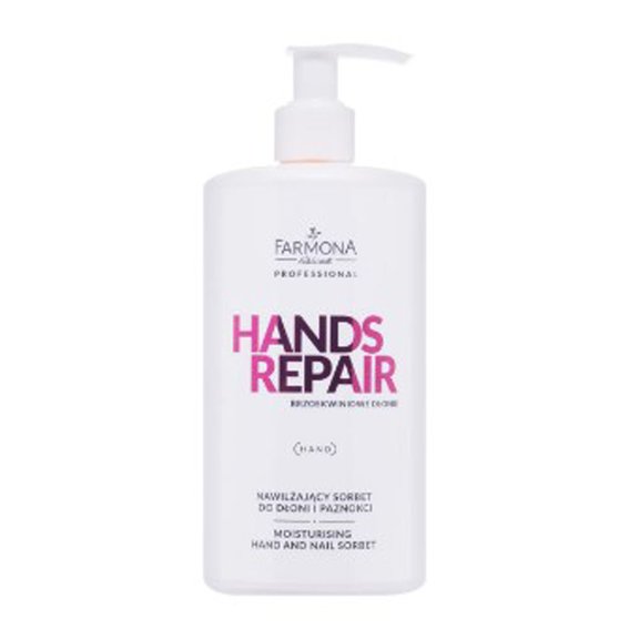Увлажняющий сорбет для рук Farmona Hands Repair персиковый 500 мл - Фото №1
