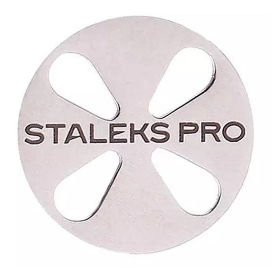 Диск педикюрный удлиненный PODODISC STALEKS PRO L в комплекте с изменяемым файлом 180 грит 5 шт 25 мм - Фото №1