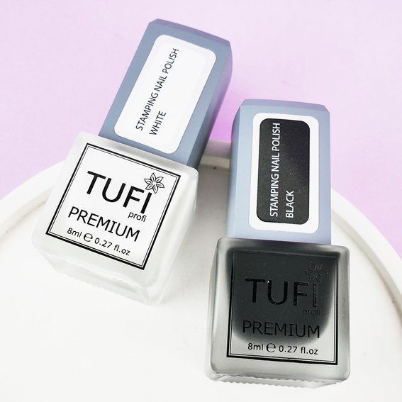 Лак для стемпінгу TUFI profi PREMIUM Stamping білий 8 мл (0295876) - Фото №3