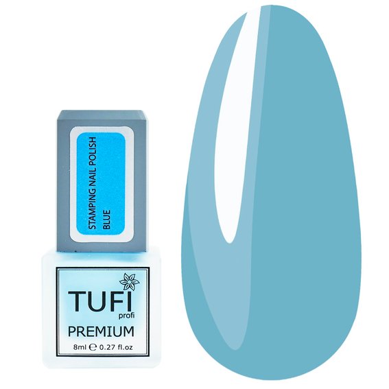 Лак для стемпінгу TUFI profi PREMIUM Stamping блакитний 8 мл (0295877) - Фото №1