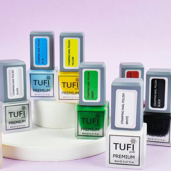 Лак для стемпінгу TUFI profi PREMIUM Stamping блакитний 8 мл (0295877) - Фото №5