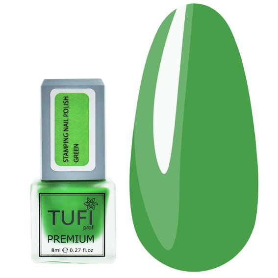 Лак для стемпінгу TUFI profi PREMIUM Stamping зелений 8 мл (0295879) - Фото №1