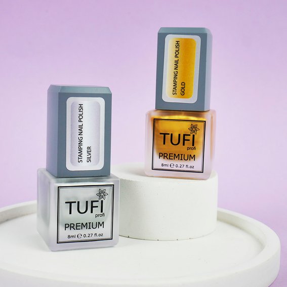 Лак для стемпінгу TUFI profi PREMIUM Stamping срібло 8 мл (0295882) - Фото №3