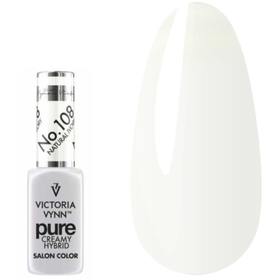 Гель лак Victoria Vynn PURE CREAMY HYBRID 108 Natural Ivory