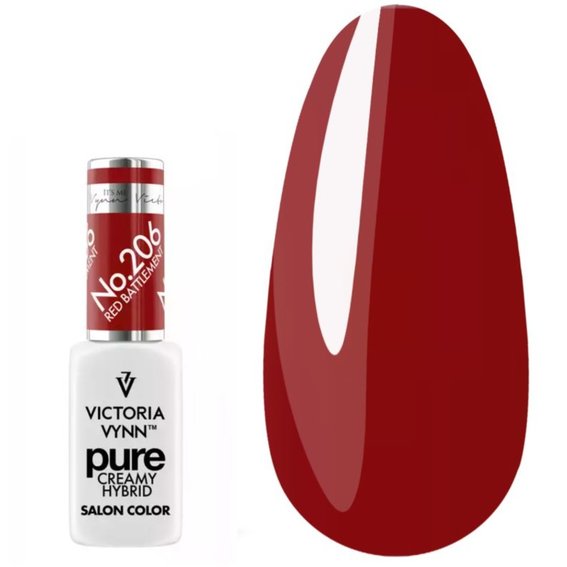 Gel polish Victoria Vynn PURE CREAMY HYBRID 206 Red Battlement