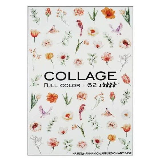 Слайдер дизайн Crystaloff Collage full color 62 цветы