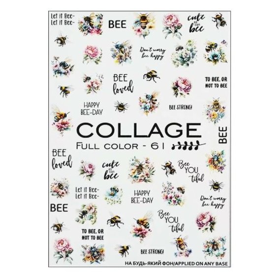 Слайдер дизайн Crystaloff Collage full color 61 надписи, природа