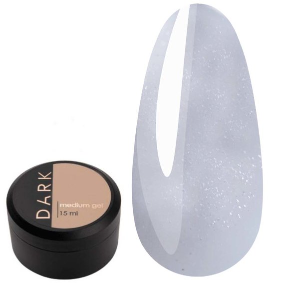Гель для наращивания DARK Medium Gel №36 молочный, 15 мл - Фото №1