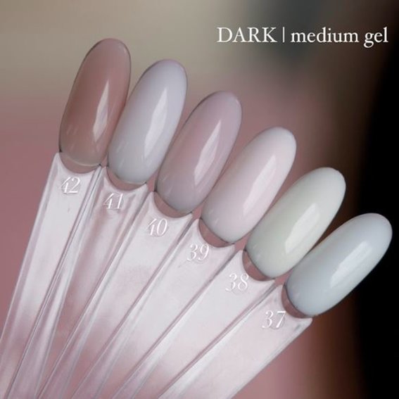 Гель для наращивания DARK Medium Gel №41 розовый беж, 15 мл - Фото №2
