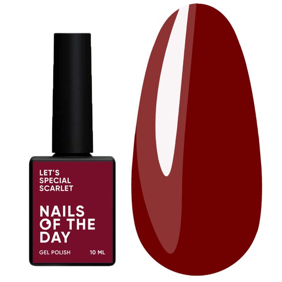 Гель-лак NAILSOFTHEDAY Let's special scarlet, 10 ml - Фото №1