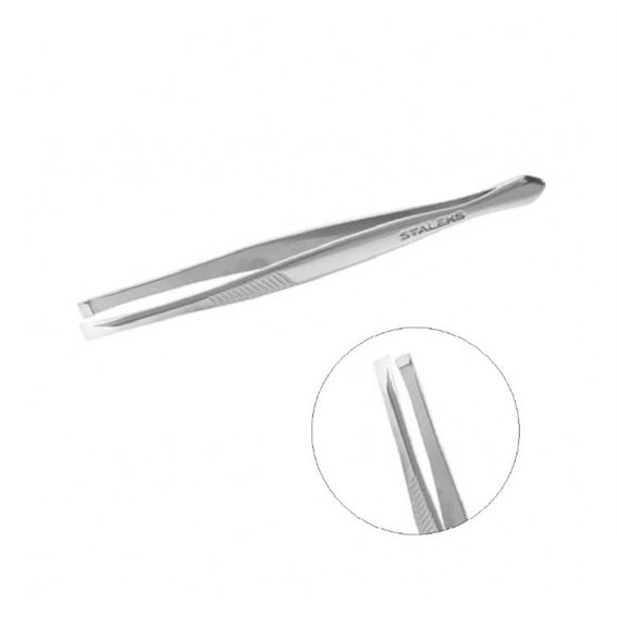 Пинцет для бровей Staleks  CLASSIC 10 TYPE 1 широкие прямые кромки