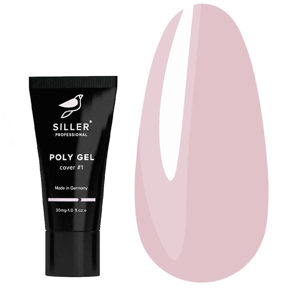 Моделирующий полигель Poly Gel Siller №1 лиловый 30 мл - Фото №1