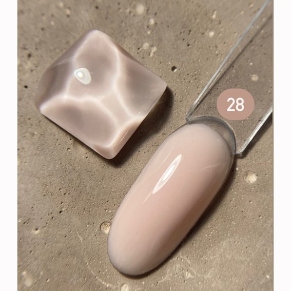 Гель для наращивания DARK Medium Gel №28 бежевый 30 мл - Фото №3