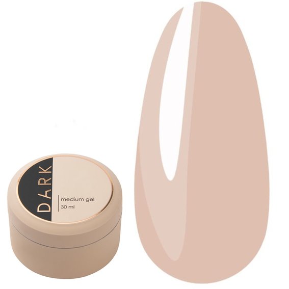Гель для наращивания DARK Medium Gel №28 бежевый 30 мл - Фото №1