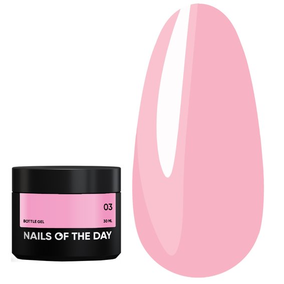 Гель NAILSOFTHEDAY Bottle gel 03 розовый, 30 мл - Фото №1