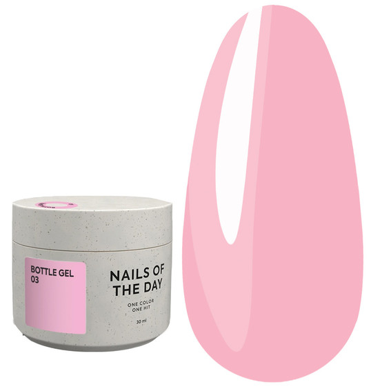 Гель NAILSOFTHEDAY Bottle gel 03 розовый, 30 мл - Фото №1