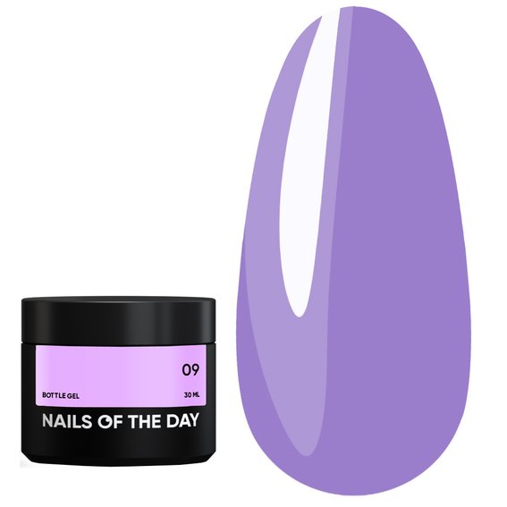 Гель NAILSOFTHEDAY Bottle gel 09 фиолетовый, 30 мл - Фото №1