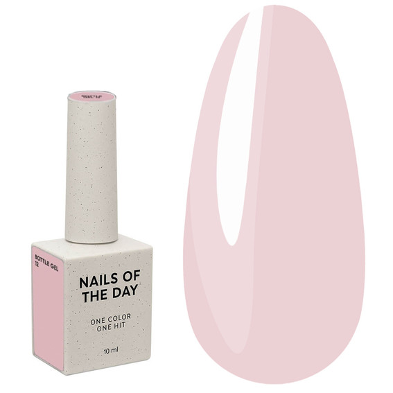 Гель NAILSOFTHEDAY Bottle gel 12 светло-розовый, 10 мл - Фото №1