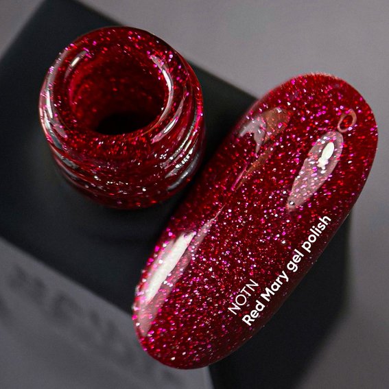 Гель-лак NAILSOFTHENIGHT Red Mary, 10 ml - Фото №2