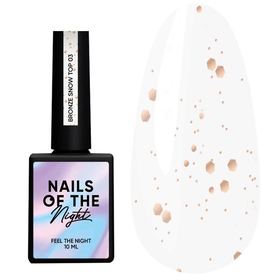 Топ NAILSOFTHENIGHT Bronze Snow top 03, 10 ml - Фото №1