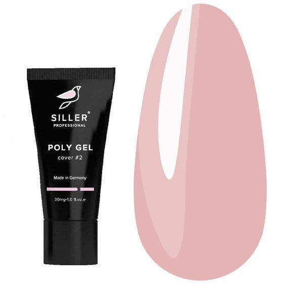 Моделирующий полигель Poly Gel Siller №2 розово-персиковый 30 мл (18792) - Фото №1